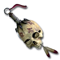 <span class='white-tooltip'>Unraveller Head</span><span class='white-tooltip'><br />Defense: 6-10<br />Chance to Block: <span class='blue-tooltip'>38%</span><br />Durability: 20<br /><span class='red'>(Necromancer Only)</span><br /><span class='white-tooltip'>Required Strength: 18</span><br /><span class='white-tooltip'>Required Level: 12</span><br />Quality Level: 16<br />Max Sockets: 2</span> Unraveller Head