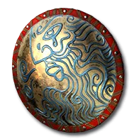<br />Defense: 8-12<br />Chance to Block: <span class='blue-tooltip'>40%</span><br />Smite Damage: 2 to 6<br />Durability: 20<br /><span class='red'>(Paladin Only)</span><br /><span class='white-tooltip'>Required Strength: 16</span><br /><span class='white-tooltip'>Required Level: 3</span><br />Quality Level: 4<br />Max Sockets: 4</span> Targe