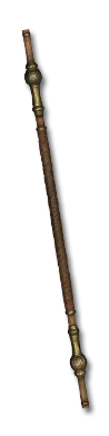<span class='unique-tooltip'>Quaterstaff</span><br /><span class='white-tooltip'>Two-Hand Damage: 8 to 26<br /><span class='white-tooltip'>Durability: 130 of 30</span><br /><span class='white-tooltip'>Required Strength: 25</span><br />Staff Class - <span class='white-tooltip'>Very Fast Attack Speed</span><br /><span class='unidentified'>Unidentified</span><br /><span class='blue-tooltip'>+50% Damage to Undead</span><br /> RibcrackerQuaterstaff