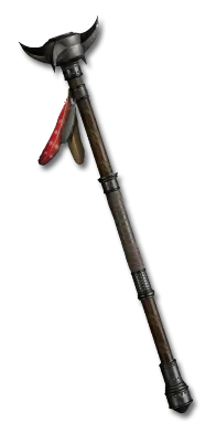 <span class='unique-tooltip'>Rune Staff</span><br /><span class='white-tooltip'>Two-Hand Damage: 24 to 58<br /><span class='white-tooltip'>Durability: 25 of 50</span><br /><span class='white-tooltip'>Required Strength: 25</span><br />Staff Class - <span class='white-tooltip'>Normal Attack Speed</span><br /><span class='unidentified'>Unidentified</span><br /><span class='blue-tooltip'>+50% Damage to Undead</span><br /> Skull CollectorRune Staff