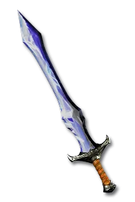 <span class='white-tooltip'>Crystal Sword</span><span class='white-tooltip'><br />One-Hand Damage: 5 to 15<br />Durability: 19 of 20<br /><span class='white-tooltip'>Required Strength: 43</span><br />Sword Class - Fast Attack Speed</span> Crystal Sword