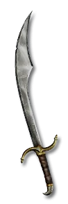 <span class='white-tooltip'>Scimitar</span><span class='white-tooltip'><br />One-Hand Damage: 2 to 6<br />Durability: 12 of 22<br /><span class='white-tooltip'>Required Dexterity: 21</span><br />Sword Class - Very Fast Attack Speed</span> Scimitar