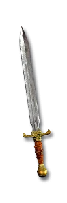 <span class='white-tooltip'>Short Sword</span><span class='white-tooltip'><br />One-Hand Damage: 2 to 7<br />Durability: 23 of 24<br />Sword Class - Fast Attack Speed</span> Short Sword