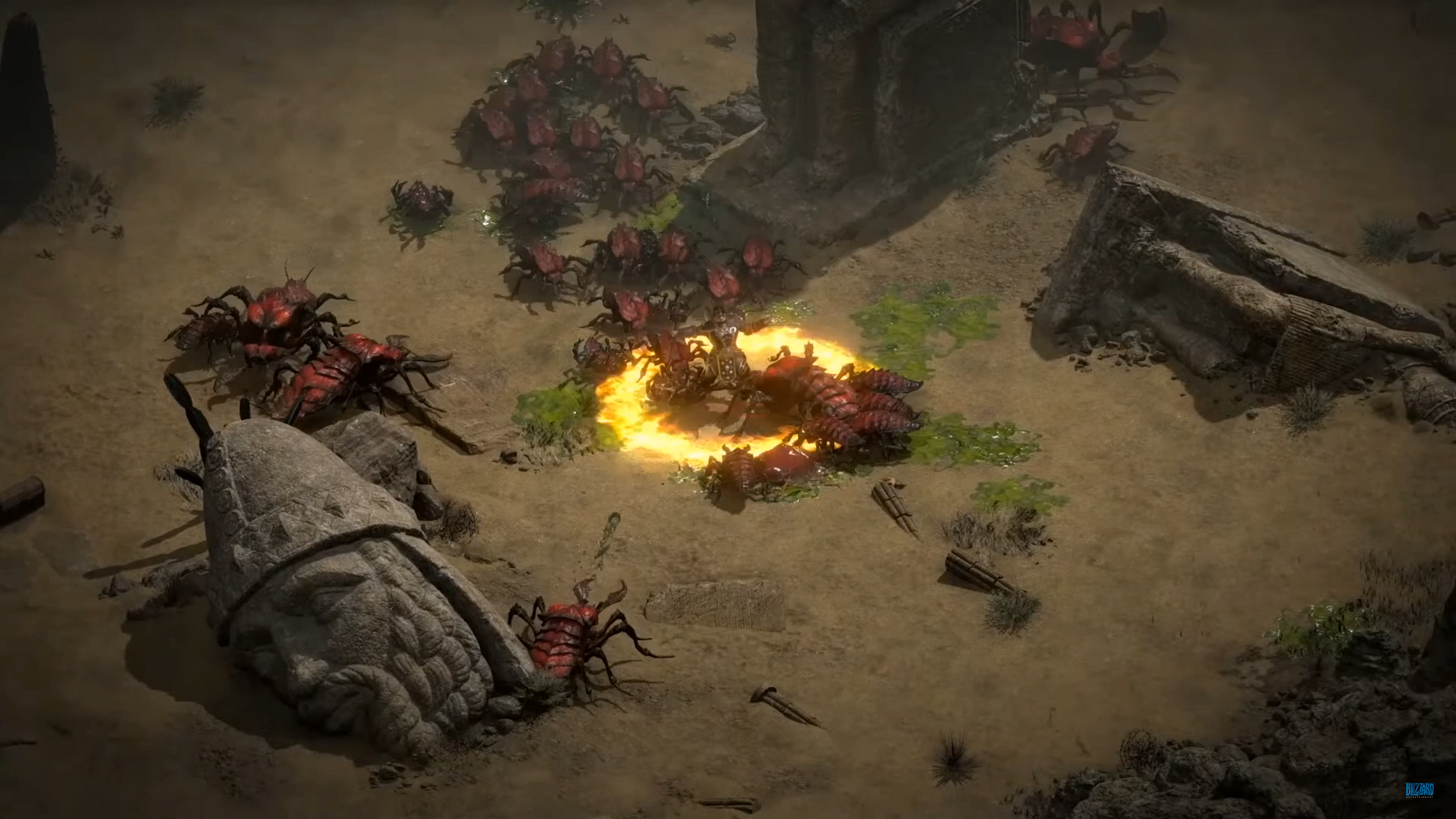 Diablo 2: Resurrected Barbarian Whirlwinding Maggots Diablo 2: Resurrected Barbarian Whirlwinding Maggots